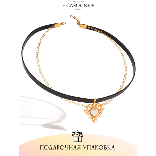 фото Чокер на шею женский "сердце" caroline jewelry