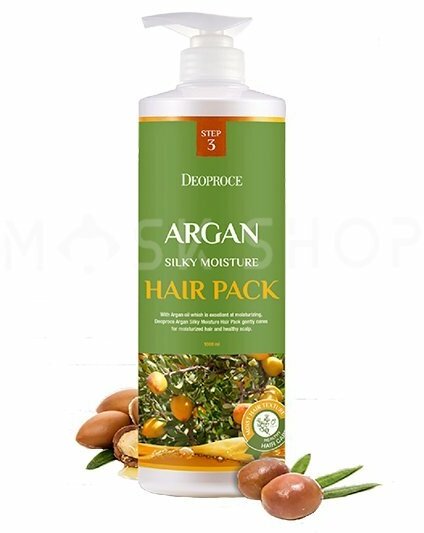 Маска для волос с аргановым маслом Deoproce Argan Silky Moisture Hair Pack