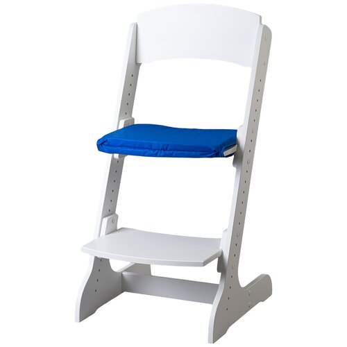 фото Набор: растущий стул alpika-brand eco materials сlassic, белоснежка плюс мягкая сидушка на сидение синяя