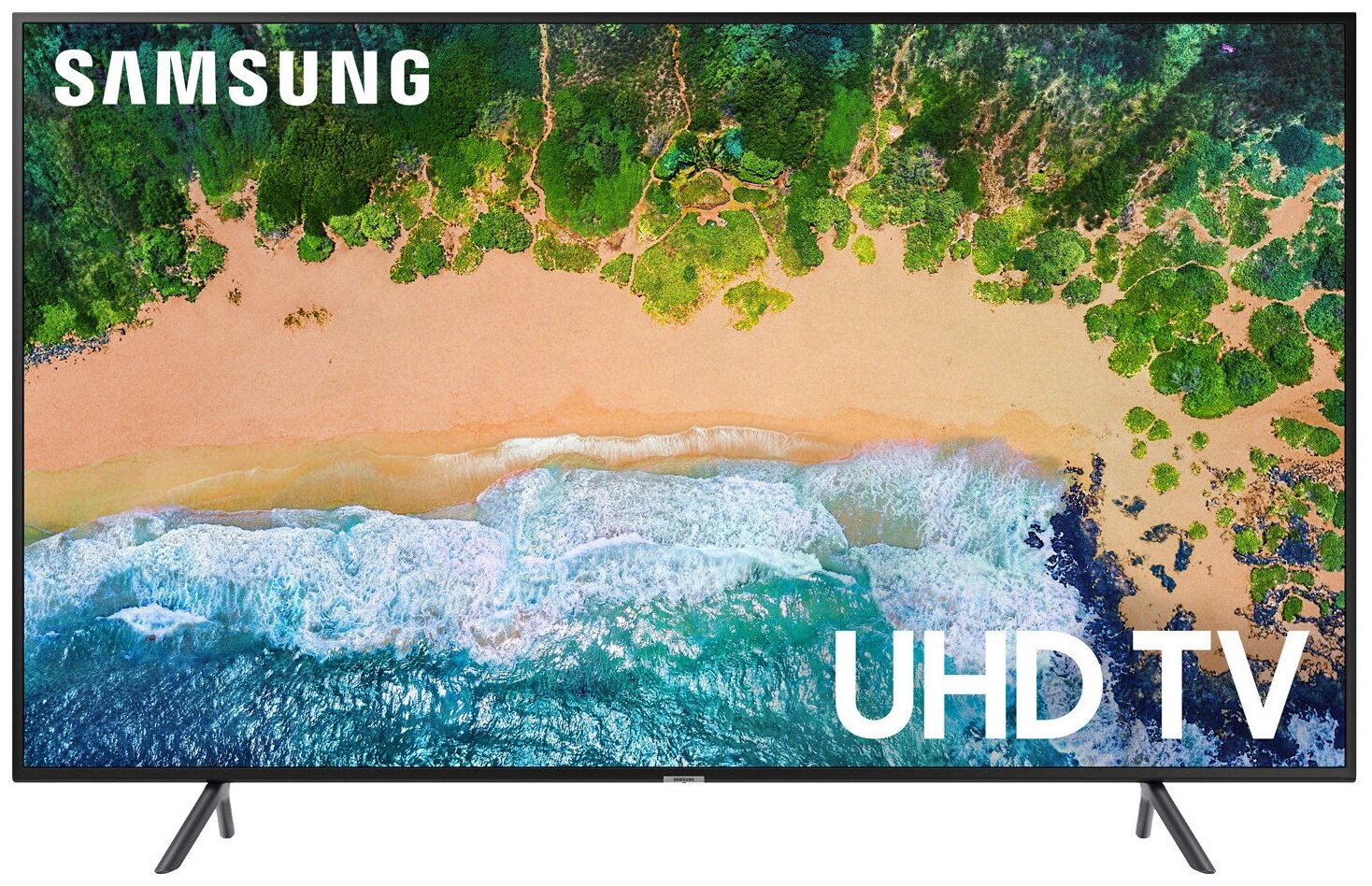 40" Телевизор Samsung UE40NU7100U 2018 HDR, LED, черный уголь