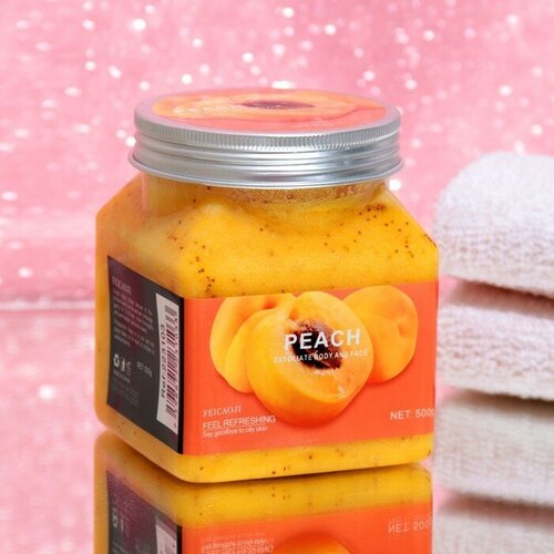 FlashMe Крем-Скраб для тела обновляющий с персиком 500 г 595₽