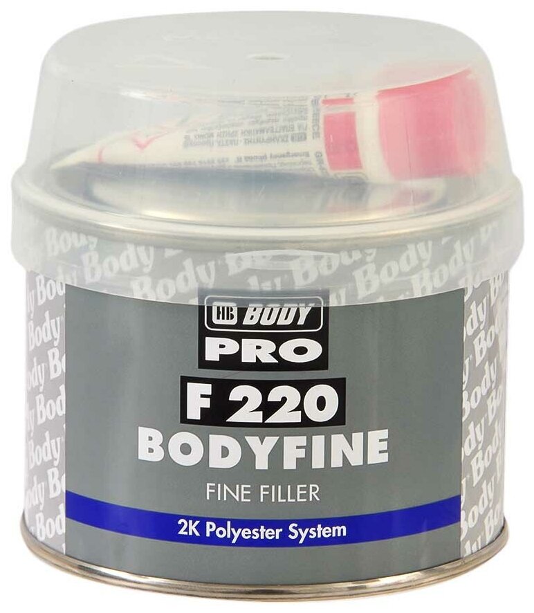 Комплект (шпатлевка, отвердитель) HB BODY PRO F220 Bodyfine, 1 шт.