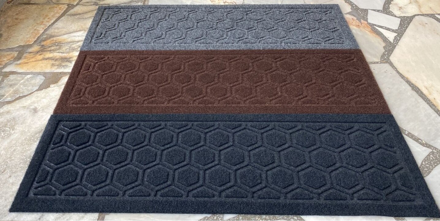 Ковровая накладка на ступень, коврик для лестницы 25x75 см, влаговпитывающий, велюровый, цвет серый, упаковка из 5 штук - фотография № 6
