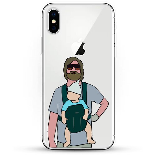 фото Силиконовый чехол алан на apple iphone x andy & paul