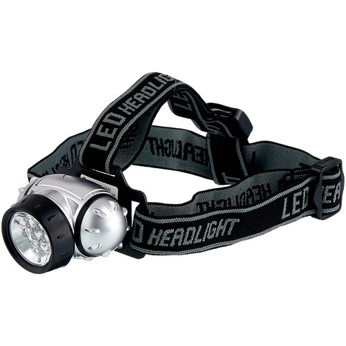 Налобный фонарь Ultraflash LED5351 черный/серебристый комплект 5 шт фонарь налобный ultraflash 7хled 3 режима питание 3хааа не в комплекте led5351