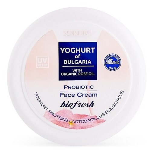 Yoghurt of Bulgaria Probiotic Face Cream Biofresh Крем для лица пробиотический, 100 мл yoghurt of bulgaria sensitive probiotic night cream крем для лица ночной против морщин пробиотический 50 мл