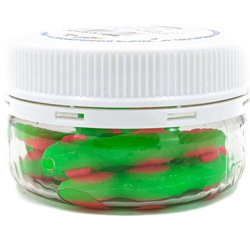 Силиконовая приманка NyaskiClub горох Светонакопитель 45 мм 22 гр СЫР Розово-Зелёный 8 шт 725₽