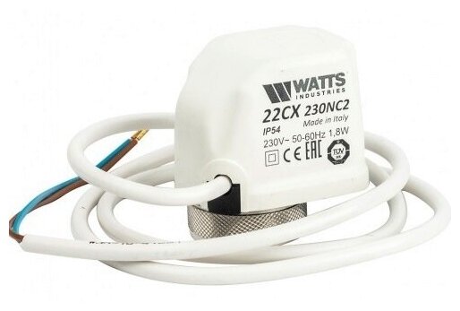 Watts 22CX230NC2 Сервопривод нормально закрытый 230В