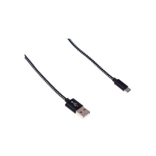 Кабель Buro USB - microUSB (BHP RET MICUSB-BR), 1 м, черный кабель buro usb microusb bhp ret micusb br 1 м черный