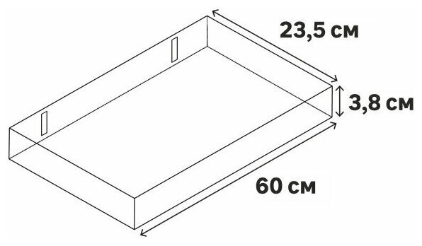 Полка настенная/подвесная/навесная, для дома 600x235x38 мм, МДФ, цвет черный - фотография № 11