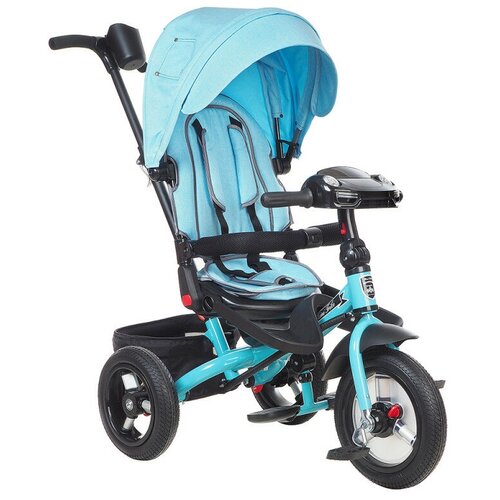 фото Mini trike велосипед джинс голубой (light blue jeans), надув.12"/10", свобод. ход перед. кол, свет/муз панель mars