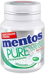 Жевательная резинка MENTOS Pure white Нежная мята 54 г