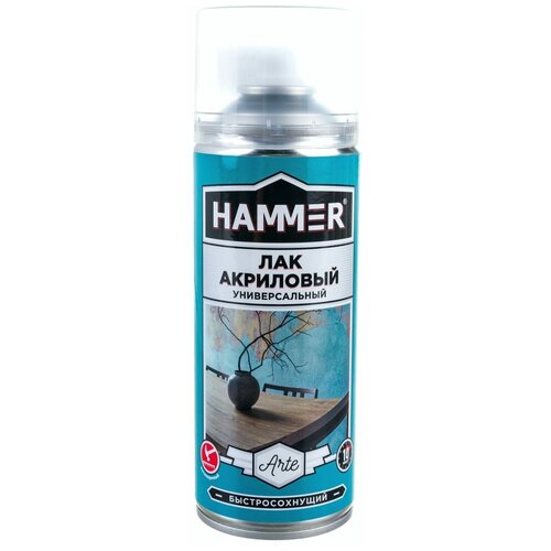 Акриловый лак Hammer матовый, аэрозольный, 0.23 кг, 0.52 л ЭК000140403