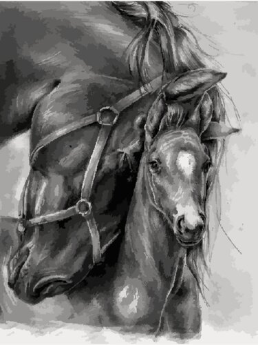 Изображение товара Картина по номерам "Безмерная любовь" 40х50 см, хлопковый холст на подрамнике, акрил, Hobby Home