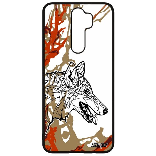 фото Чехол на телефон xiaomi redmi note 8 pro, "волк" wolf злой utaupia