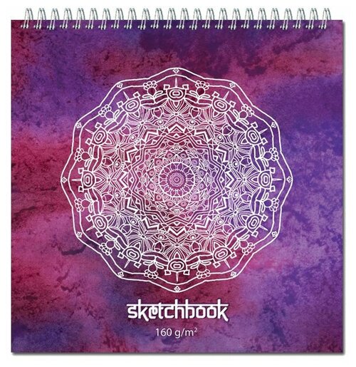 Скетчбук для зарисовок Полином Sketchbook Quadro Bigger  25 х 25 см (25х25 см), 160 г/м², 60 л. белый