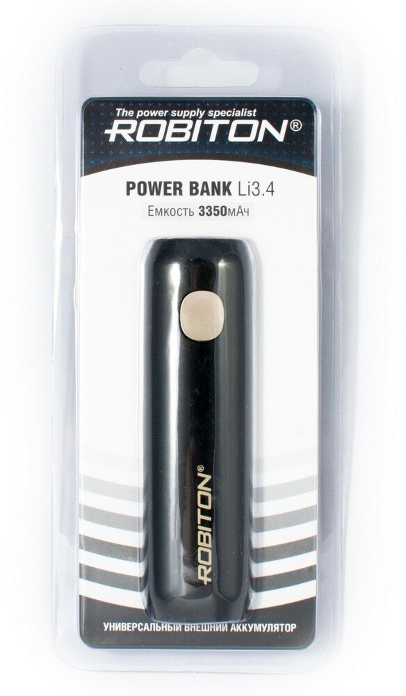 Портативный аккумулятор ROBITON Power Bank Li34