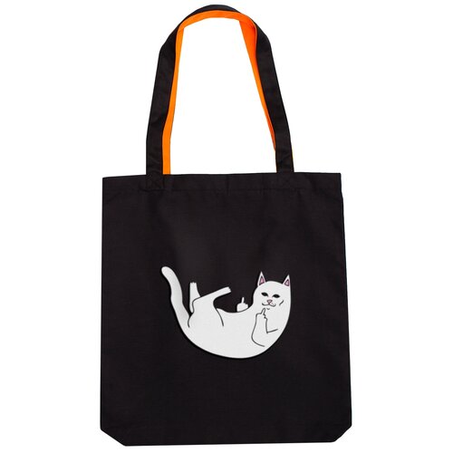 фото Холщовая сумка porto с карманом "падающий котик", чёрно-оранжевая/сумка-шоппер/сумка на плечо/сумка в подарок/пляжная сумка/летняя сумка/хозяйственная сумка sewing things