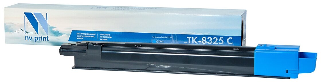 Тонер-картридж NV Print NV-TK-8325С для для Kyocera Taskalfa-2551ci (совместимый, голубой, 12000 стр.)