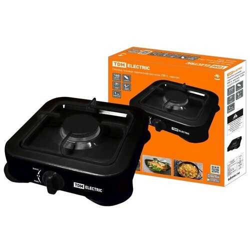 Газовая Настольная плита TDM Electric ГП-1 1 конфорка черный 95000₽