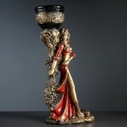 Фигура с кашпо "Девушка Диана" бронза-красный 80см Хорошие сувениры 3543072 .