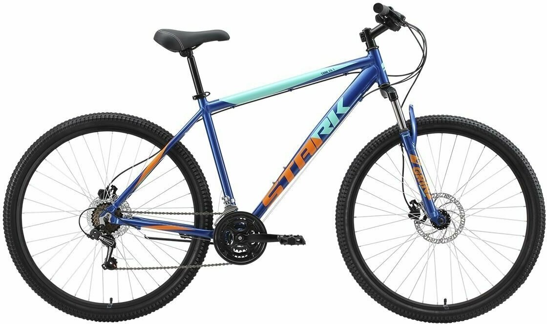 Велосипед Stark Tank 29.1 HD (2023) 18" темно-синий/оранжевый/голубой