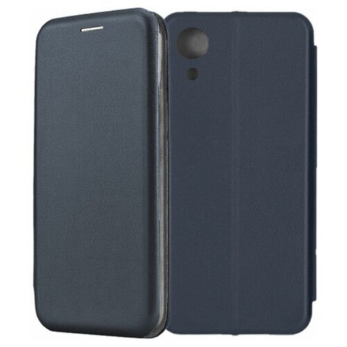 Чехол-книжка Fashion Case для Samsung Galaxy A03 Core A032 темно-синий чехол накладка krutoff clear case люблю работудля samsung galaxy a03 core a032