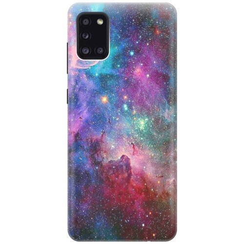 фото Ультратонкий силиконовый чехол-накладка для samsung galaxy a31 с принтом "волшебный космос" gosso