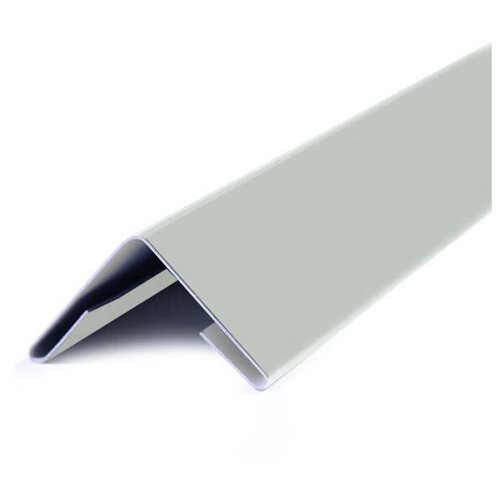 Угол наружный металлический белый, 100*100 мм, длина 1250 мм