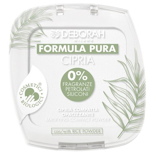 Пудра для лица матирующая Deborah Milano Formula Pura Matifying Compact Powder т.04 9 г