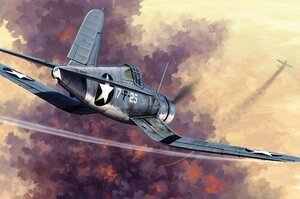 80381 Hobby Boss Самолет F4U-1 Corsair Early Version Масштаб 1/48