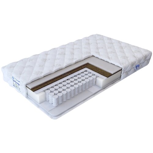 фото Матрас промтекс-ориент soft струтто плюс, пружинный, белый