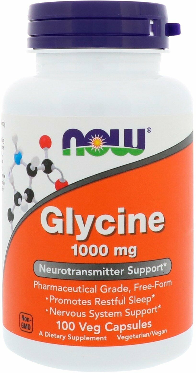 Now foods Glycine 1000 мг 100 vcaps