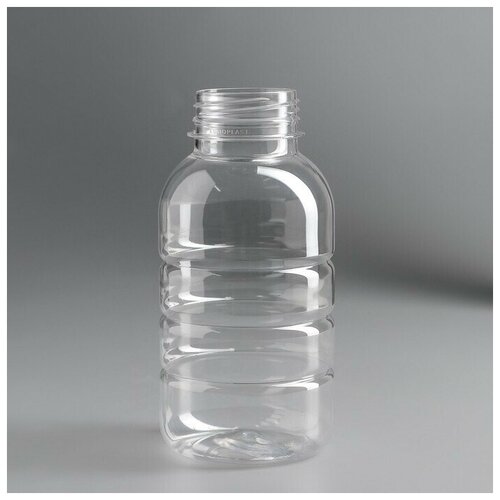 Бутылка одноразовая «Бочонок», 300 мл, горлышко d=3,3 см, без крышки, цвет прозрачный (100 шт.)
