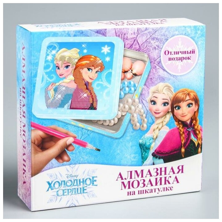 Алмазная вышивка Disney "Анна и Эльза" Холодное сердце 14х13,6 см (4464309)