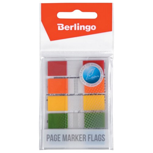 Berlingo Флажки-закладки 45х12 мм, 20 листов, 5 неоновых цветов (LSz_45126) ассорти 100 листов