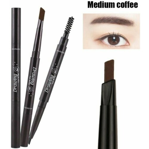 Карандаш для бровей с щеточкой, Drawing 03 коричневый водостойкий автоматический карандаш для бровей.