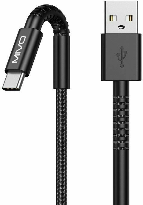 Кабель для зарядки телефона / USB-Type-C Mivo MX-60T, 2м для Samsung / Шнур с быстрой зарядкой / Провод для зарядки телефона