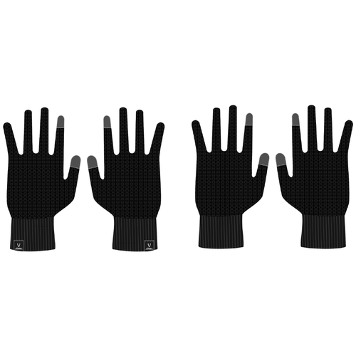 фото Перчатки зимние essential touch gloves, черный jogel