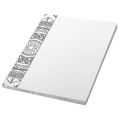 Блокнот А5 Doodle Colour Therapy, белый/черный блокнот формата a5 в европейском ретро стиле с цветными страницами персонализированный креативный блокнот из крафт бумаги для иллюстрации