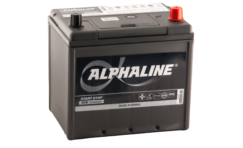 Автомобильный аккумулятор AlphaLine EFB 65 Ач (SE 90D23L) 232х173х225