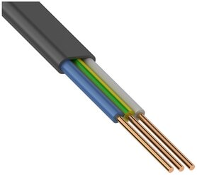 Кабель силовой ВВГ-Пнг(А)-LS 3х1.5 кв. мм КАЛУЖСКИЙ КАБЕЛЬНЫЙ ЗАВОД ГОСТ черный 100 м