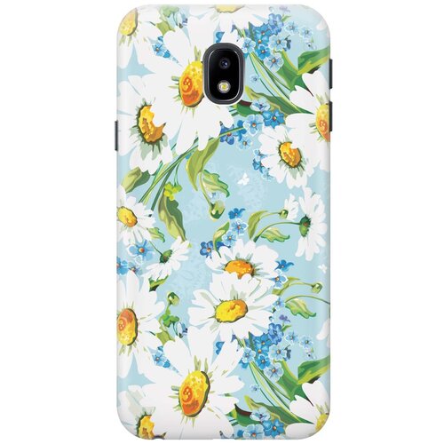 фото Cиликоновый чехол на samsung galaxy j3 (2017) / самсунг джей 3 2017 с принтом "поле ромашек" gosso