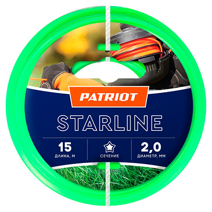 Леска PATRIOT Starline звезда 2 мм 15 м