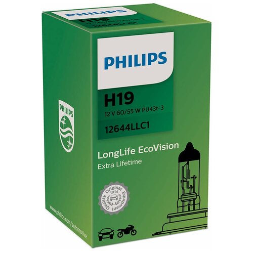 Philips1 PHILIPS Лампа H19 12V 6055W PU43t-3 C1 PHILIPS 12644LLC1