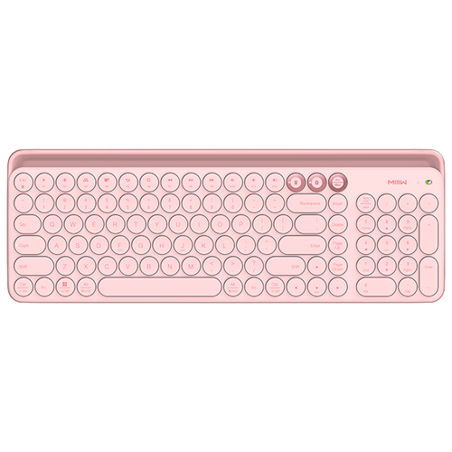 Беспроводная клавиатура Xiaomi MIIIW Dual Mode Keyboard Pink Bluetooth розовый, 1 шт.