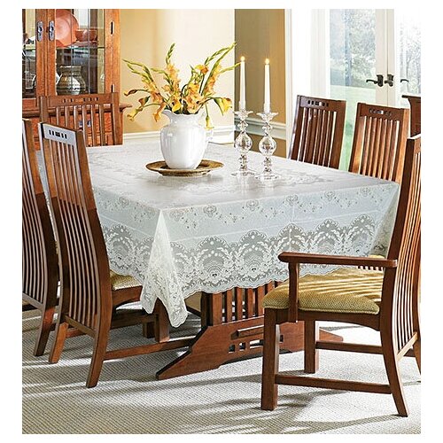 Скатерть NIKLEN кружевная 137х180см, 100% ПВХ, белый