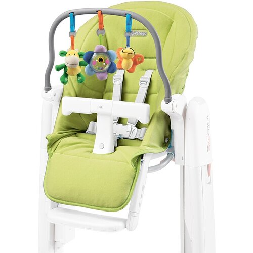 Комплект для стульчика Peg-Perego чехол Kit Tatamia и дуга с игрушками, verde