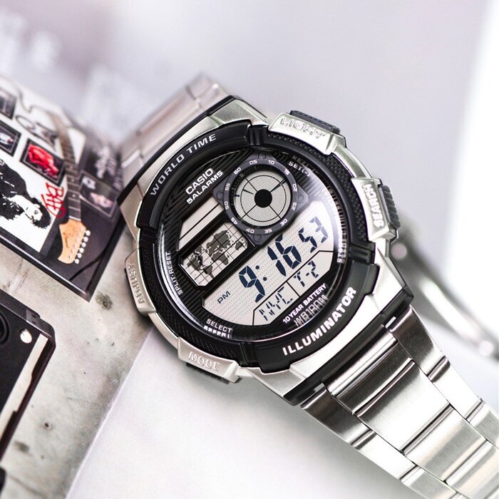 Наручные часы CASIO Collection, черный, серебряный — фото 1