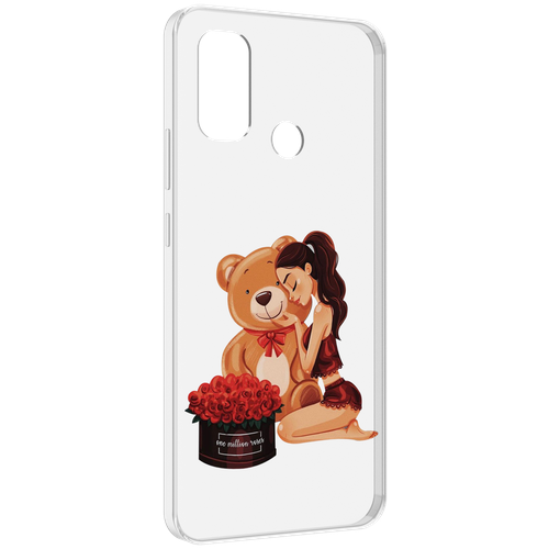 Чехол MyPads девушка-с-подарками женский для UleFone Note 10P / Note 10 задняя-панель-накладка-бампер